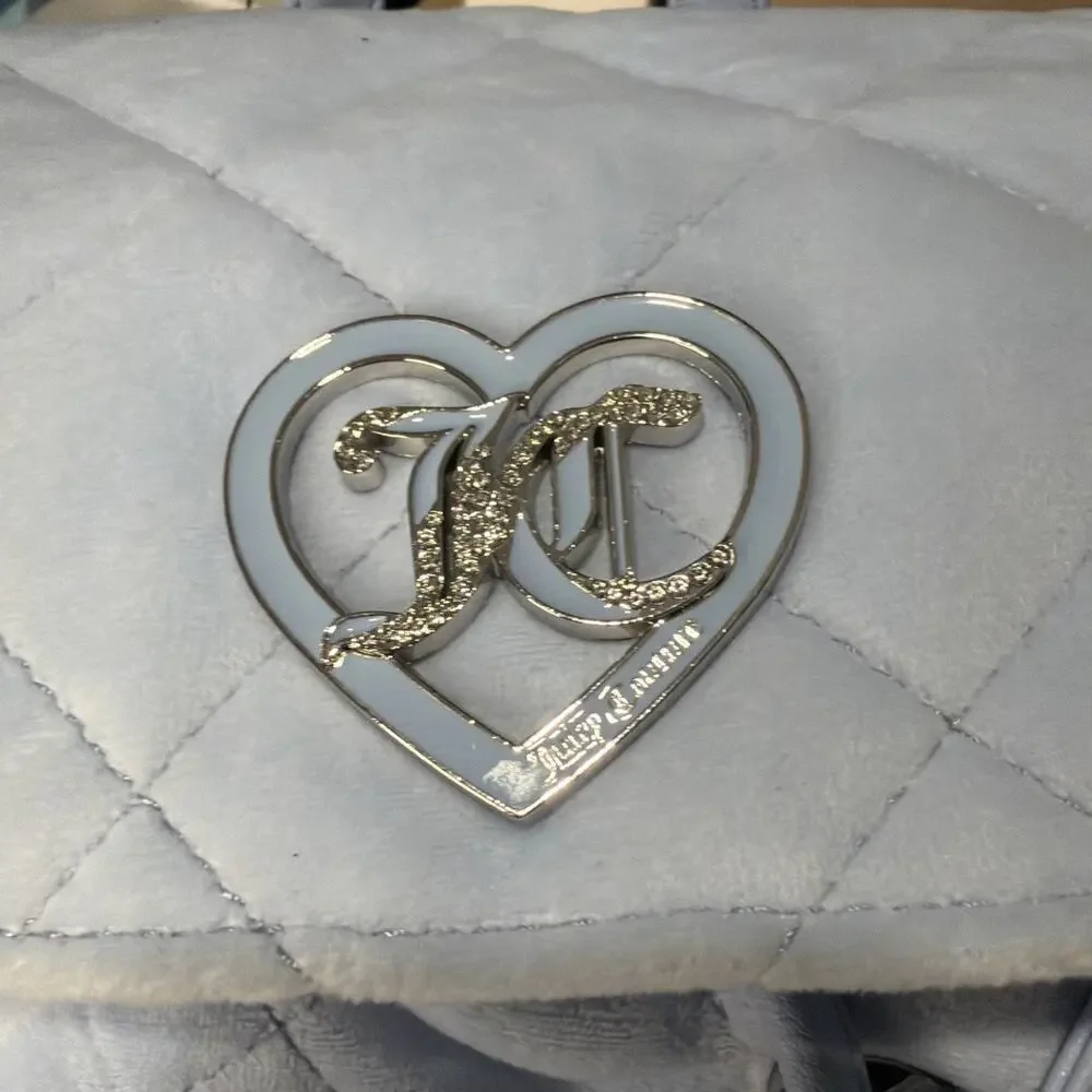 JUICY COUTURE 2IN1 Backpack NWT Baby Backpack With Coin Purse/Blue - Picture 8 of 11